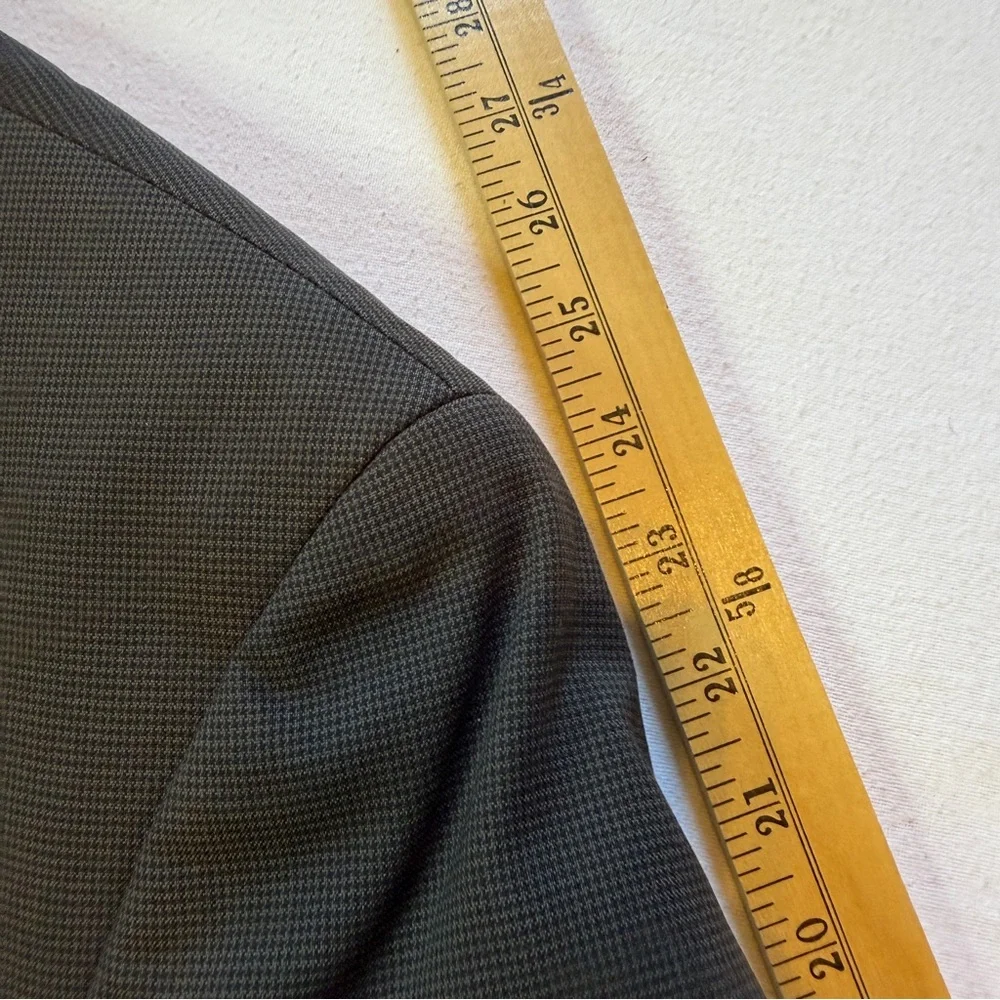 Andrew Fezza Men's Classic‎ Black & Gray Houndstooth Blazer Size 36R